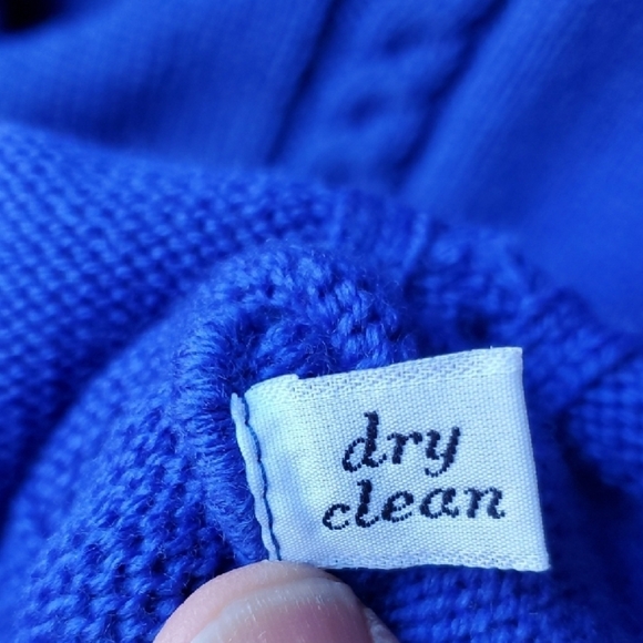 Pendleton Blue Cable Knit Vest - Picture 6 of 9